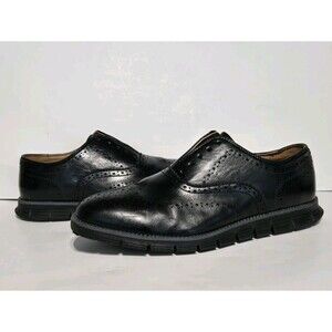 Deer Stags Men Shoes 9W Benton Dress Oxford Brogue Black Lace Up‎ Office Formal